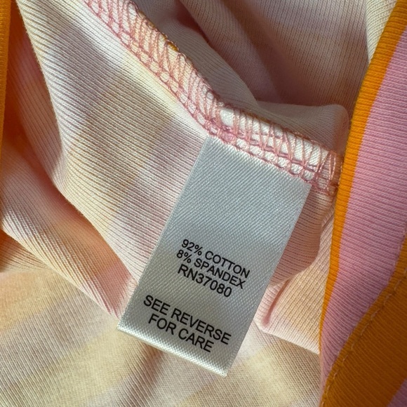 Cato NWT boat neck ruffle stripped shirt/top size L - Picture 7 of 9